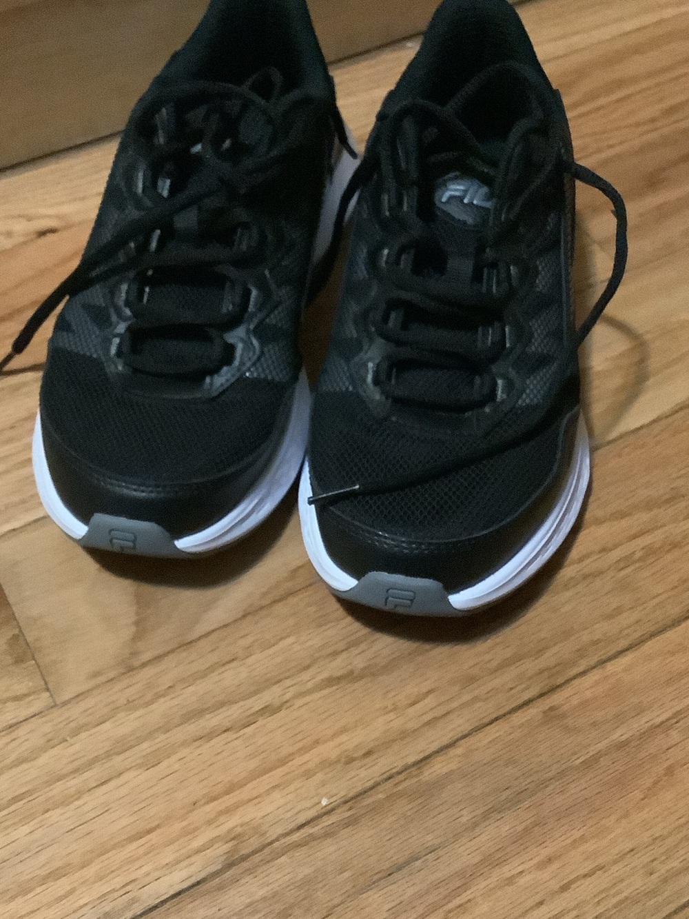 Fila Black and White Running Sneakers
